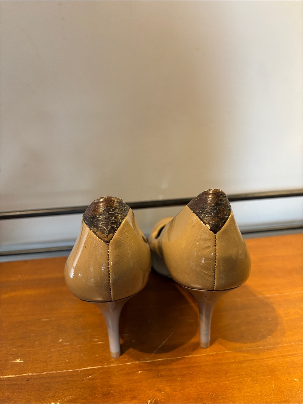 Sam Edelman Camdyn Nude Leather Heel - Picture 5 of 9